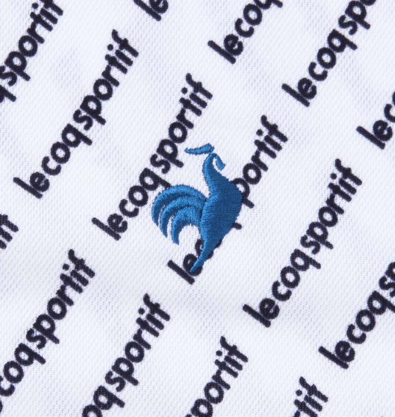 大きいサイズ メンズ LE COQ SPORTIF GOLF (ルコックスポルティフ　ゴルフ) ロゴ柄プリント半袖シャツ 刺繍