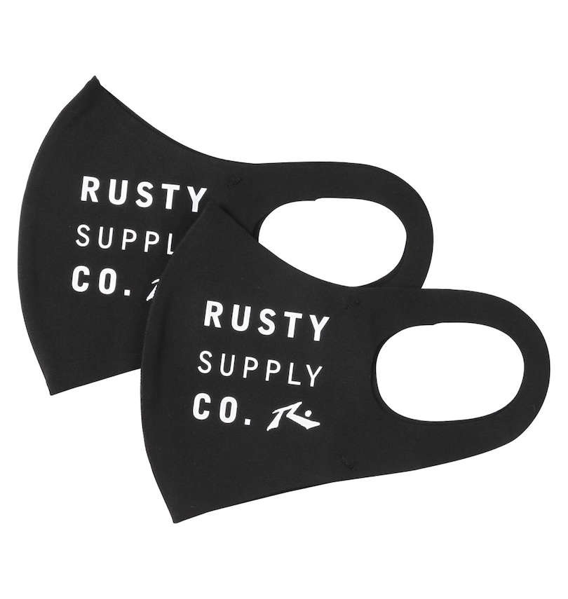 大きいサイズ メンズ RUSTY (ラスティ) 大きめサイズ接触冷感・UVカットマスク(2枚セット) 