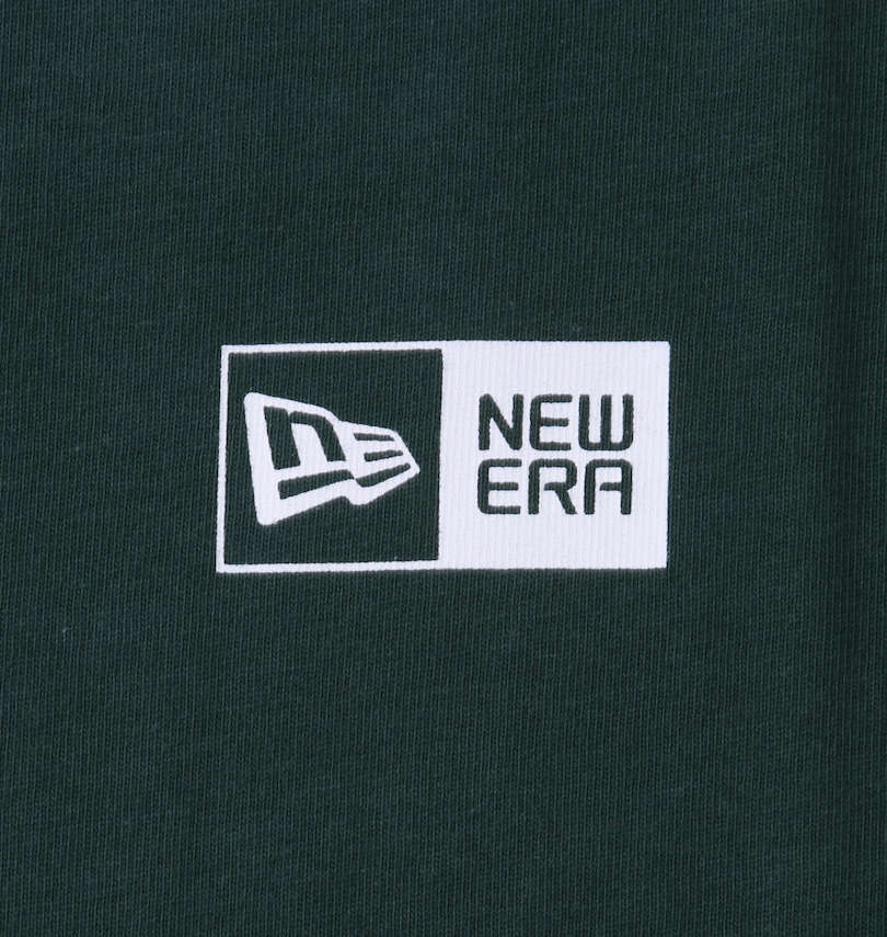 大きいサイズ メンズ NEW ERA (ニューエラ) フロント&バックボックスロゴ半袖Tシャツ 