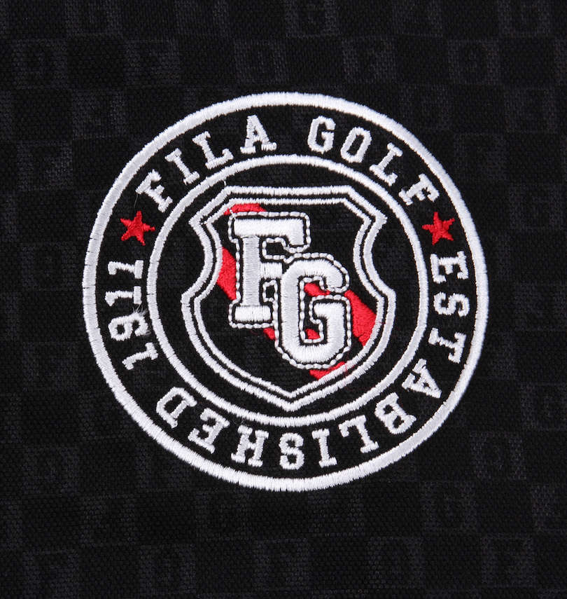 大きいサイズ メンズ FILA GOLF (フィラゴルフ) ハーフジップ半袖シャツ+インナーセット 刺繡