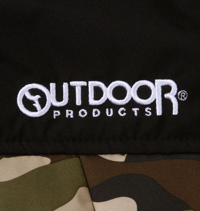 大きいサイズ メンズ OUTDOOR PRODUCTS (アウトドア プロダクツ) カット×裏フィルム中綿キルトジャケット 胸刺繍
