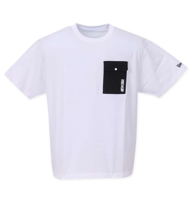 大きいサイズ メンズ NEW ERA (ニューエラ) バーチカルロゴポケット付半袖Tシャツ
                        