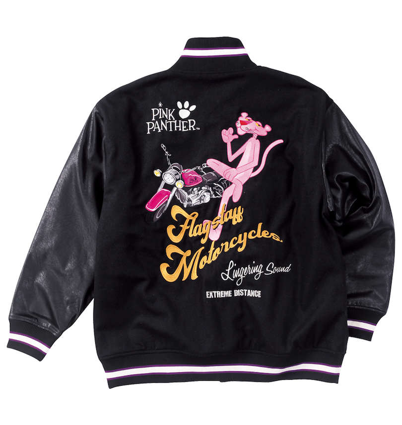 大きいサイズ メンズ PINK PANTHER×FLAGSTAFF (フラッグスタッフ) ピンクパンサースタジャン
バックスタイル