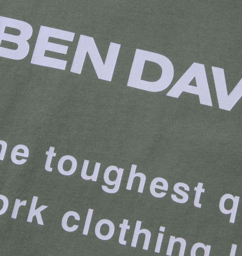 大きいサイズ メンズ BEN DAVIS (ベン デイビス) ワンポイント刺繍半袖Tシャツ プリント拡大