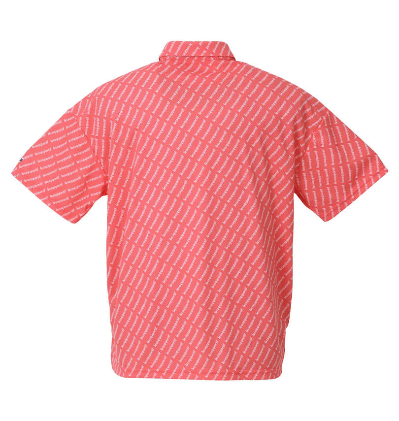 大きいサイズ メンズ LE COQ SPORTIF GOLF (ルコックスポルティフ　ゴルフ) ロゴ柄プリント半袖シャツ バックスタイル