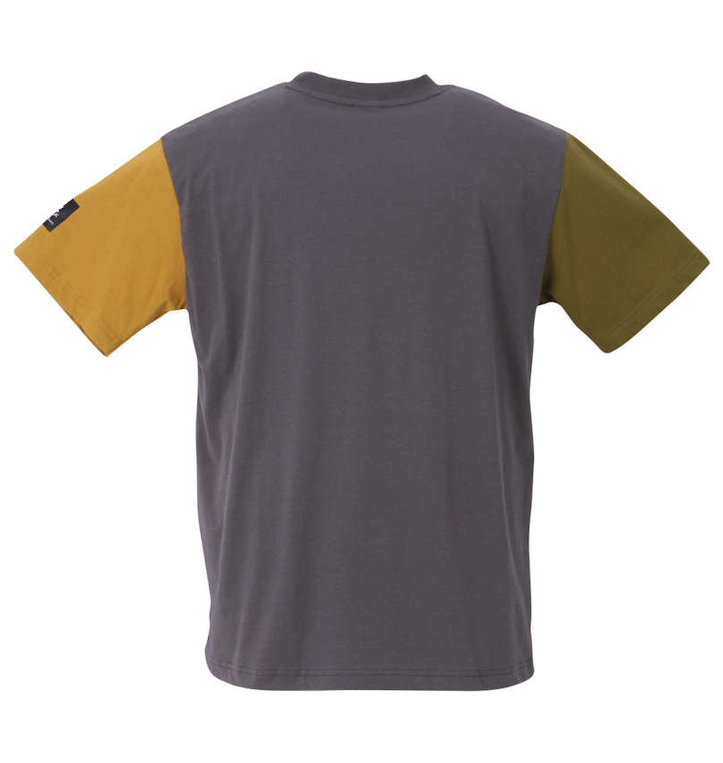 大きいサイズ メンズ LOGOS Park (ロゴスパーク) リサイクル天竺袖ボックスロゴ半袖Tシャツ バックスタイル
