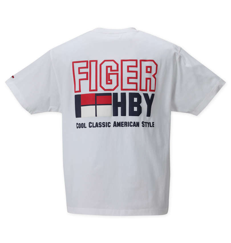 大きいサイズ メンズ H by FIGER (エイチバイフィガー) 半袖Tシャツ バックスタイル