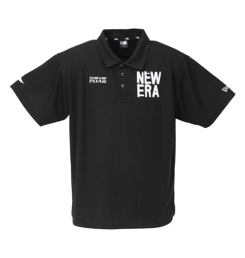 大きいサイズ メンズ NEW ERA (ニューエラ) Multi Logoカノコ半袖ポロシャツ 