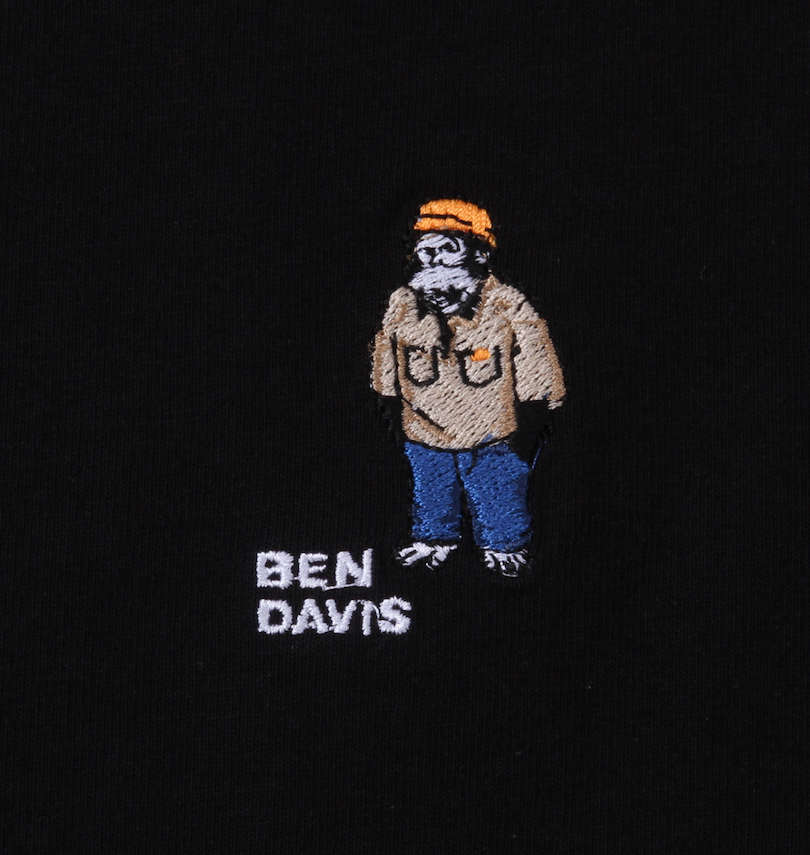 大きいサイズ メンズ BEN DAVIS (ベン デイビス) ワンポイント刺繍半袖Tシャツ 刺繍
