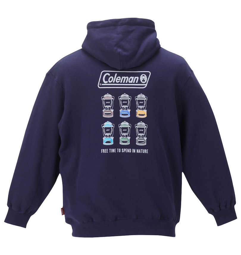 大きいサイズ メンズ Coleman (コールマン) 裏起毛プルパーカー
                        バックスタイル