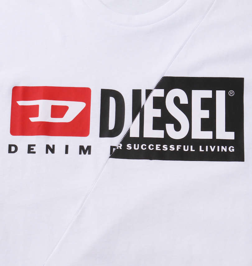 大きいサイズ メンズ DIESEL (ディーゼル) 半袖Tシャツ フロントデザイン