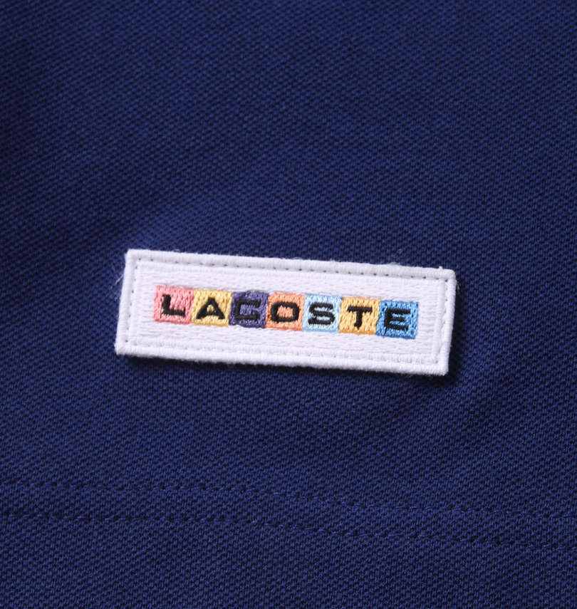 大きいサイズ メンズ LACOSTE (ラコステ) 半袖ポロシャツ 裾のロゴワッペン