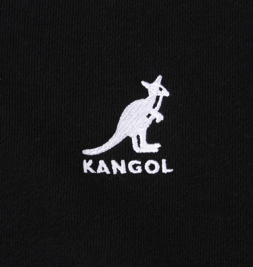 大きいサイズ メンズ KANGOL (カンゴール) 裏起毛クルートレーナー 刺繍拡大
