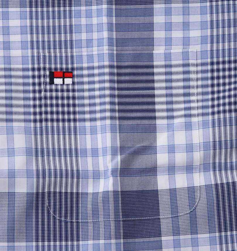 大きいサイズ メンズ H by FIGER (エイチバイフィガー) マルチチェックB.D半袖シャツ 胸ポケット