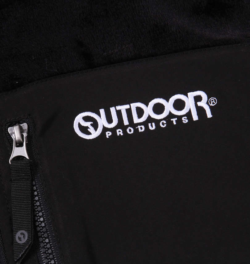 大きいサイズ メンズ OUTDOOR PRODUCTS (アウトドア プロダクツ) シルキーフリースジャケット 刺繍拡大