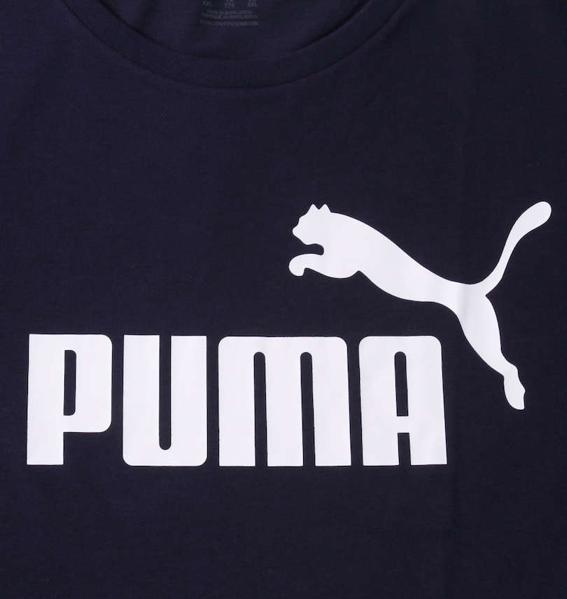 大きいサイズ メンズ PUMA (プーマ) エッセンシャルロゴ半袖Tシャツ フロントプリント