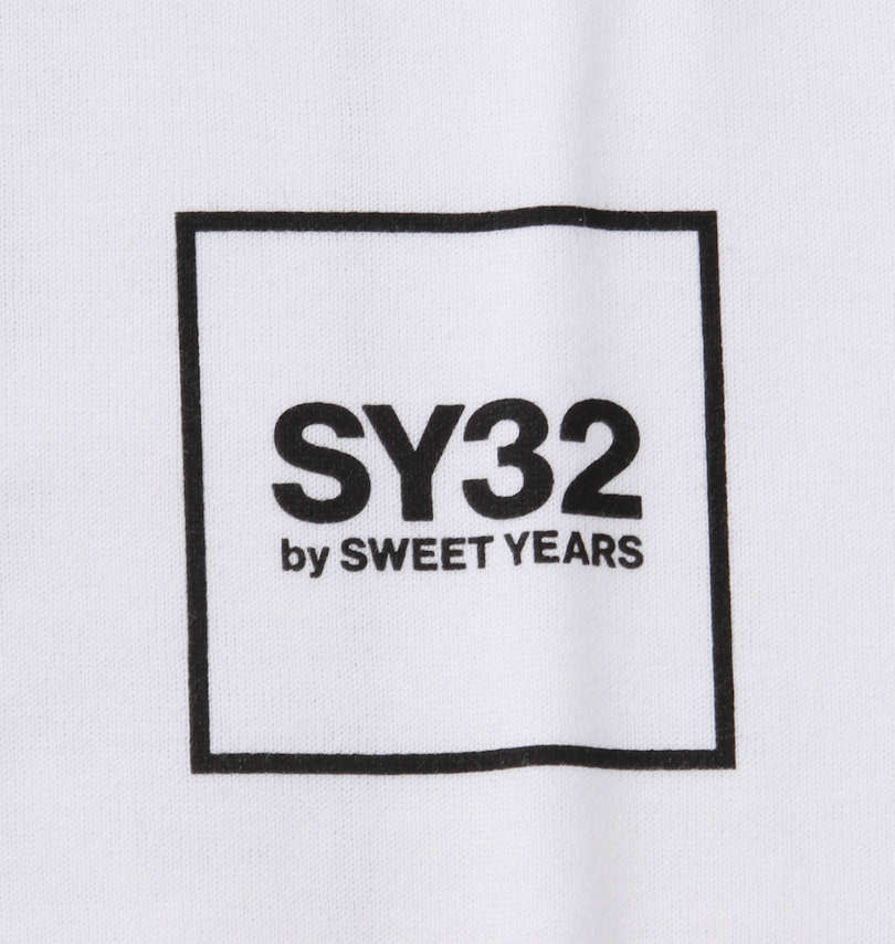 大きいサイズ メンズ SY32 by SWEET YEARS (エスワイサーティトゥバイスィートイヤーズ) スクエアマルチボックスロゴ長袖Tシャツ 胸プリント