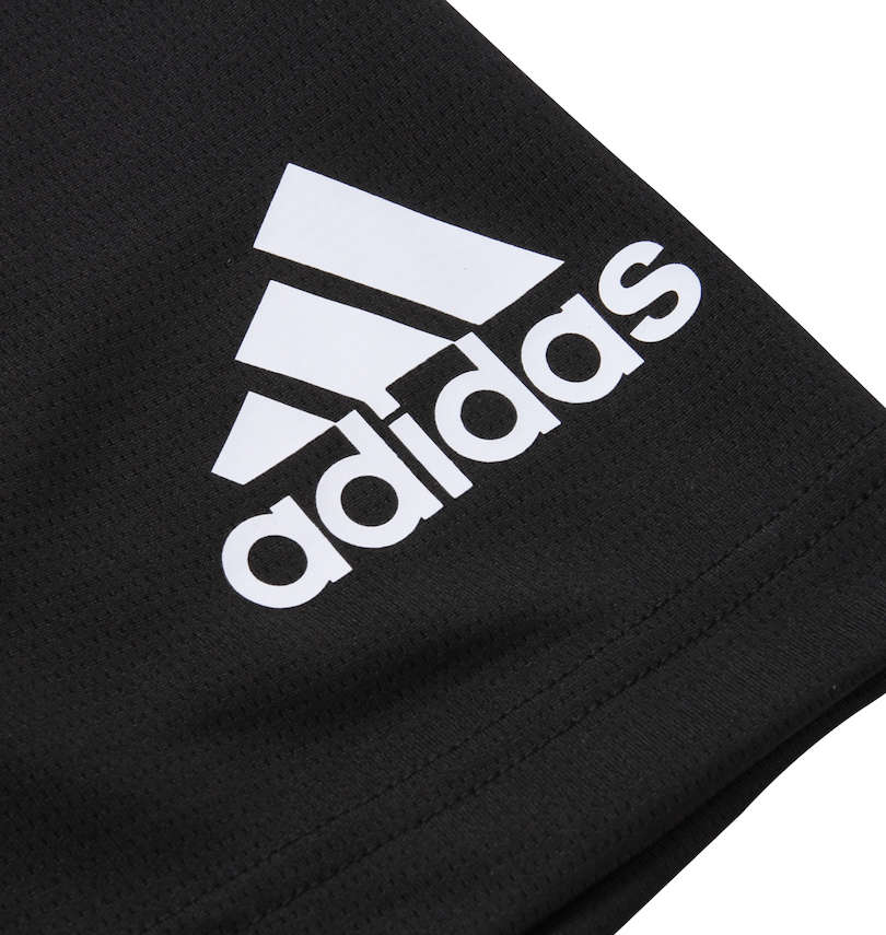 大きいサイズ メンズ adidas (アディダス) Rugby Logo半袖Tシャツ(総丈75cm) 袖プリント