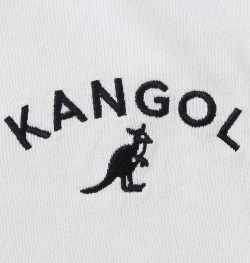 大きいサイズ メンズ KANGOL (カンゴール) 天竺フェイクレイヤード長袖Tパーカー フロント刺繍