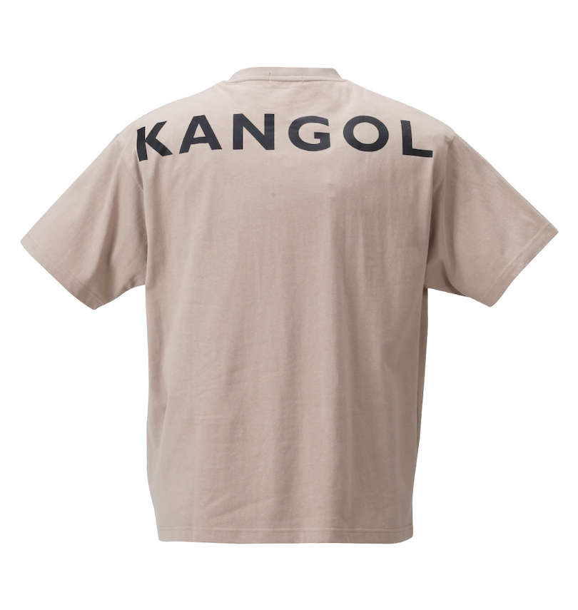 大きいサイズ メンズ KANGOL (カンゴール) 胸ポケット付ロゴプリント半袖Tシャツ バックスタイル