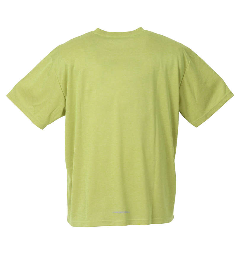 大きいサイズ メンズ LOTTO (ロット) 杢DRYメッシュ半袖Tシャツ バックスタイル