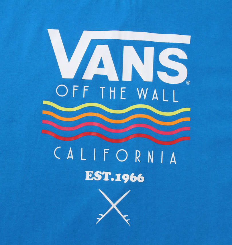 大きいサイズ メンズ VANS (バンズ) Wave&Surf半袖Tシャツ 