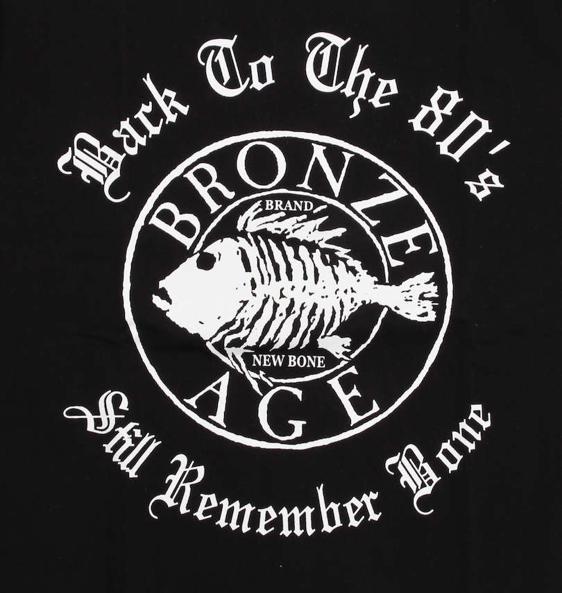 大きいサイズ メンズ BRONZE AGE (ブロンズエイジ) ロゴ半袖Tシャツ フロントプリント
