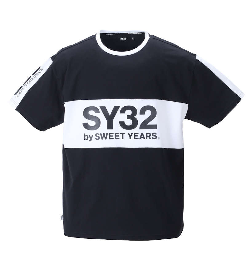 大きいサイズ メンズ SY32 by SWEET YEARS (エスワイサーティトゥバイスィートイヤーズ) エクスチェンジカルチョ半袖Tシャツ 