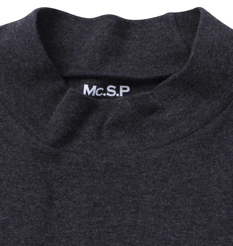 大きいサイズ メンズ Mc.S.P (エムシーエスピー) オーガニックスムース起毛ハイネック長袖Tシャツ 
