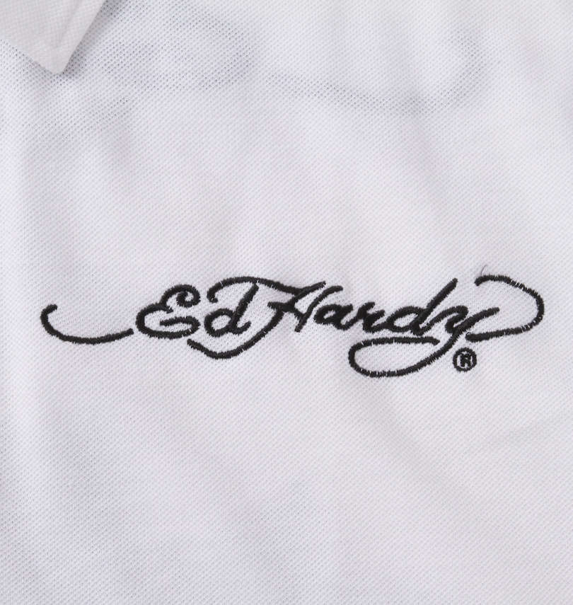 大きいサイズ メンズ Ed Hardy (エドハーディ) Ed Hardy 半袖ポロシャツ 左胸刺繍