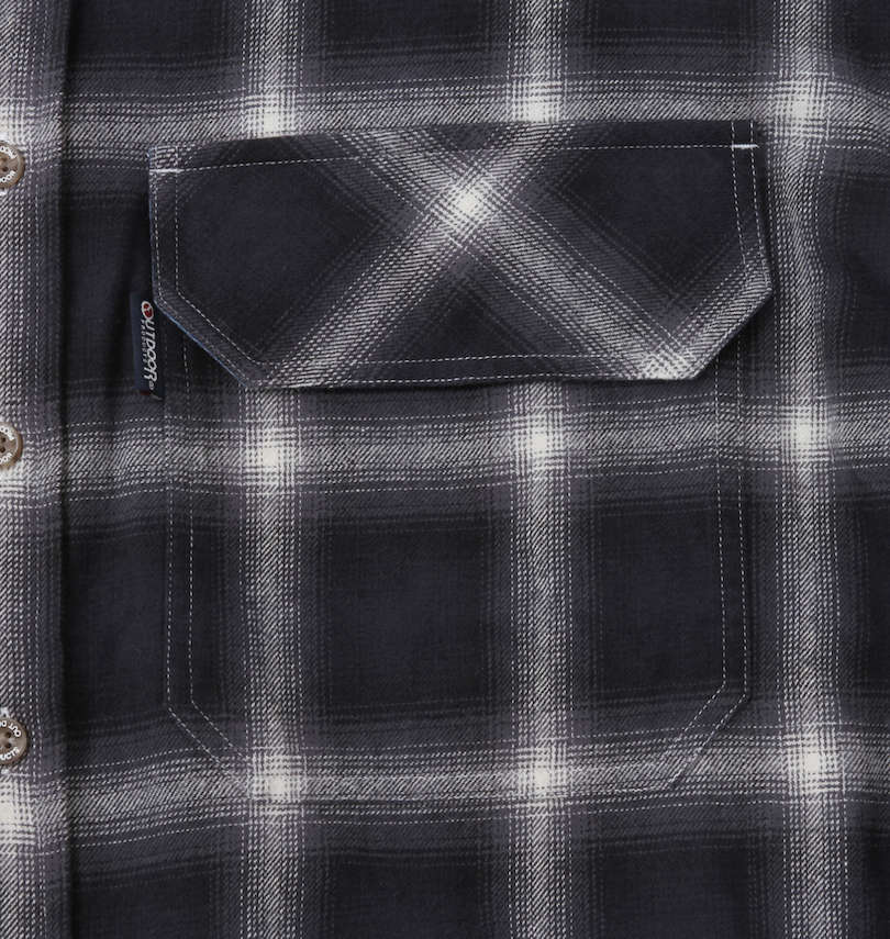 大きいサイズ メンズ OUTDOOR PRODUCTS (アウトドア プロダクツ) ビッグポケット長袖オンブレチェックシャツ 胸ポケット