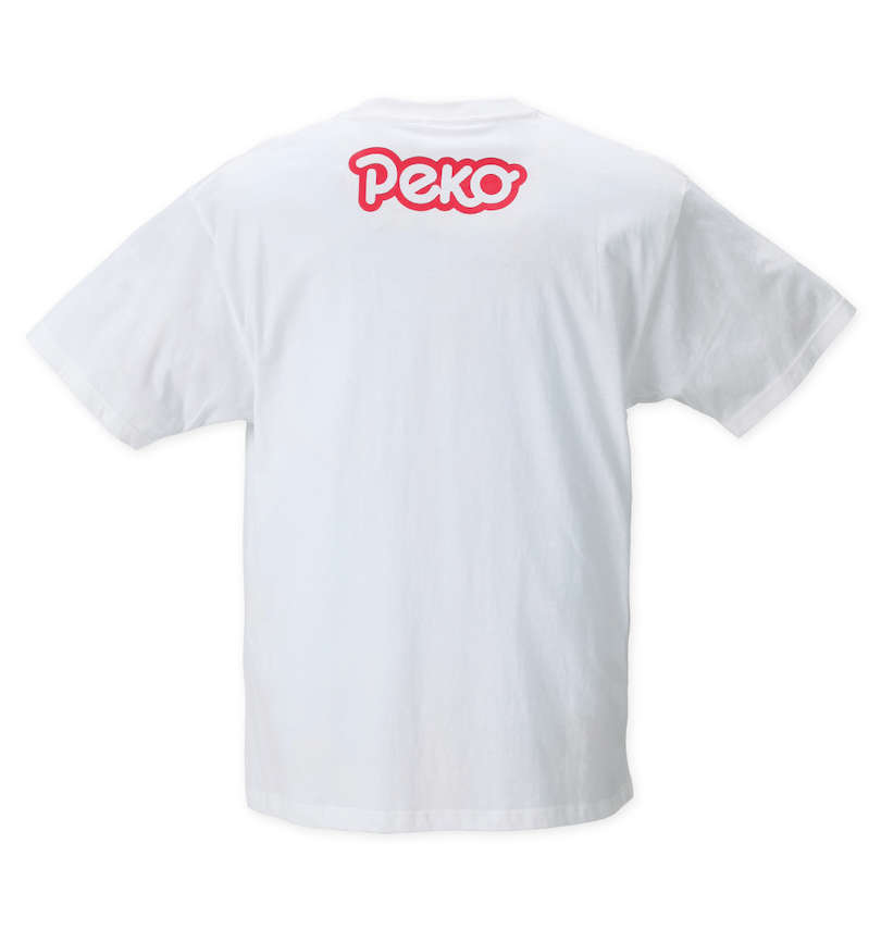 大きいサイズ メンズ PeKo&PoKo (ペコ アンド ポコ) ビッグプリント半袖Tシャツ バックスタイル
