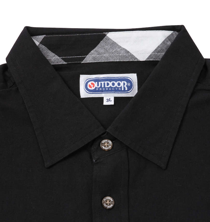 大きいサイズ メンズ OUTDOOR PRODUCTS (アウトドア プロダクツ) 綿麻半袖シャツ 