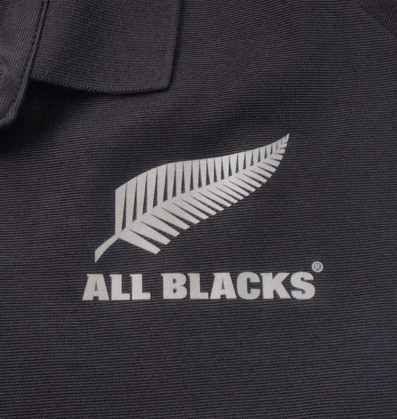 大きいサイズ メンズ adidas (アディダス) All Blacks 半袖ポロシャツ プリント拡大
