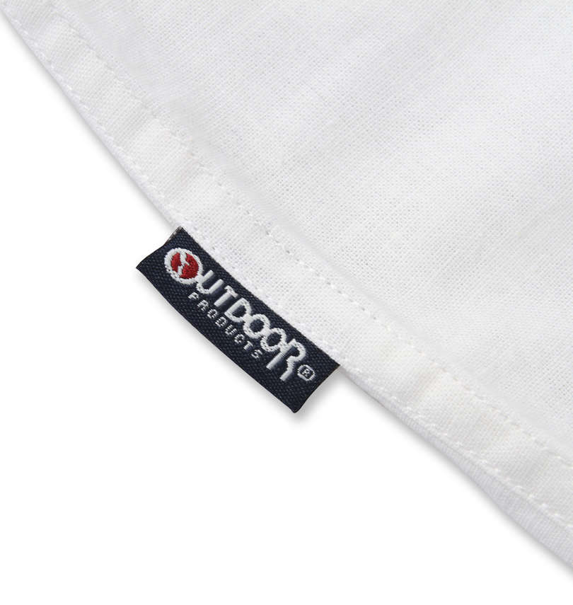 大きいサイズ メンズ OUTDOOR PRODUCTS (アウトドア プロダクツ) 綿麻半袖シャツ 裾ピスネーム