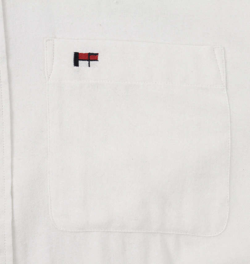 大きいサイズ メンズ H by FIGER (エイチバイフィガー) エルボーパッチ付長袖B.Dネルシャツ 左胸ポケット