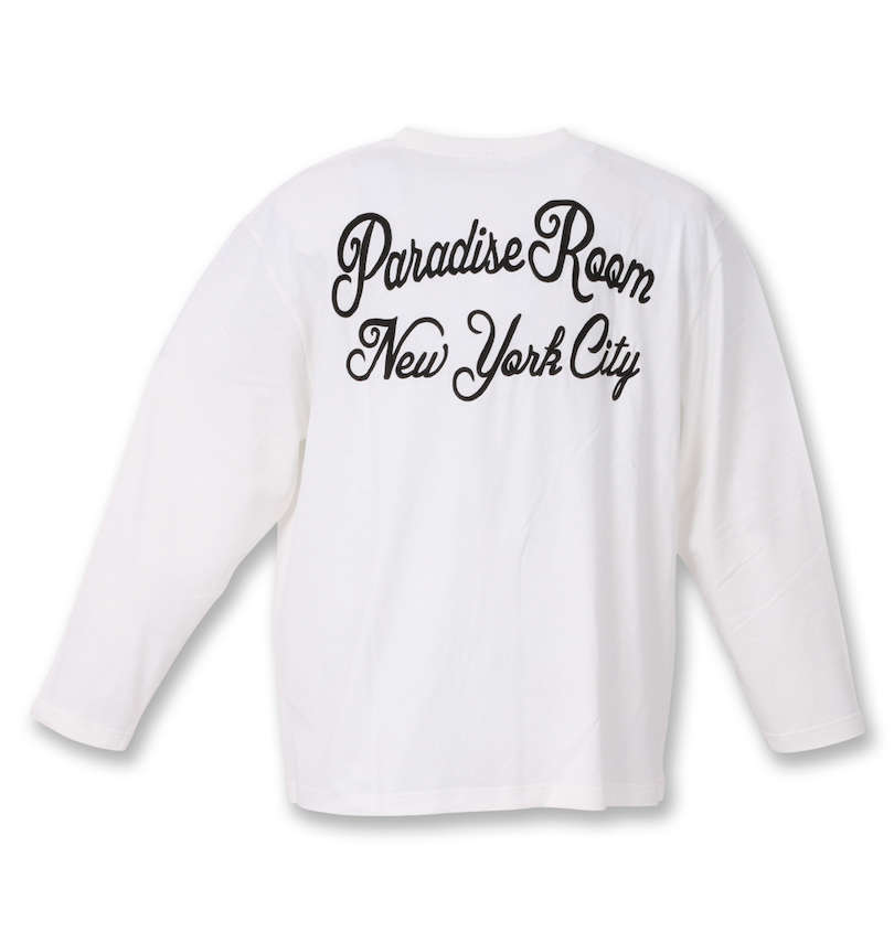 大きいサイズ メンズ SHELTY (シェルティ) 天竺刺繍ポケット付長袖Tシャツ バックスタイル