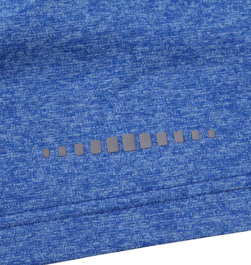 大きいサイズ メンズ Phiten (ファイテン) DRY杢×メッシュ半袖Tシャツ バック裾の再帰反射プリント