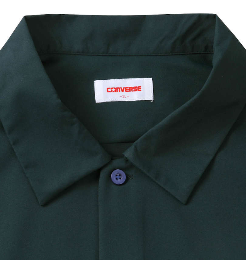 大きいサイズ メンズ CONVERSE (コンバース) ポリツイル刺繍入り半袖シャツ 