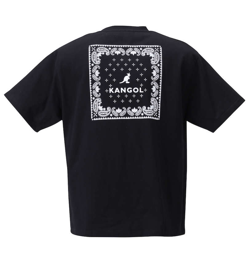 大きいサイズ メンズ KANGOL (カンゴール) ペイズリープリント半袖Tシャツ バックスタイル