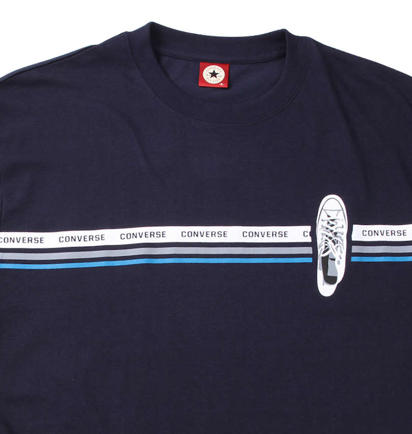 大きいサイズ メンズ CONVERSE (コンバース) パネルプリント半袖Tシャツ
                        