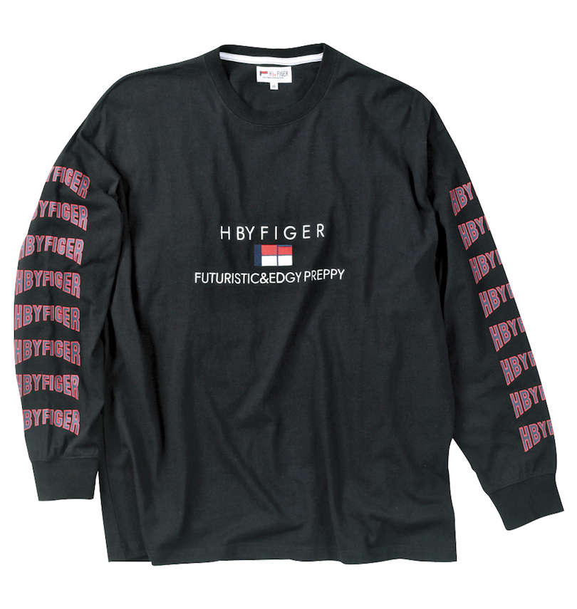 大きいサイズ メンズ H by FIGER (エイチバイフィガー) 長袖Tシャツ 