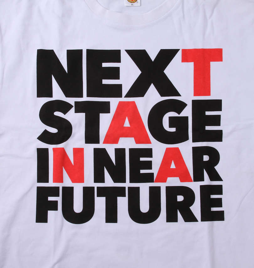 大きいサイズ メンズ 新日本プロレス (シンニホンプロレス) 棚橋弘至「NEXT STAGE IN NEAR FUTURE」半袖Tシャツ フロントプリント