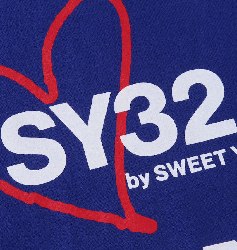 大きいサイズ メンズ SY32 by SWEET YEARS (エスワイサーティトゥバイスィートイヤーズ) カレッジロゴ半袖Tシャツ プリント拡大