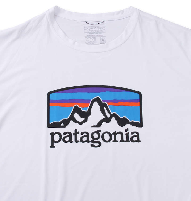 大きいサイズ メンズ patagonia (パタゴニア) 半袖Tシャツ
                        フロントプリント
