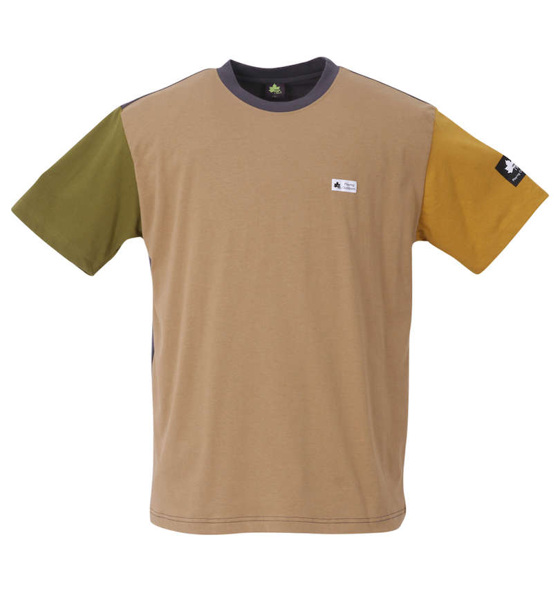 大きいサイズ メンズ LOGOS Park (ロゴスパーク) リサイクル天竺袖ボックスロゴ半袖Tシャツ 