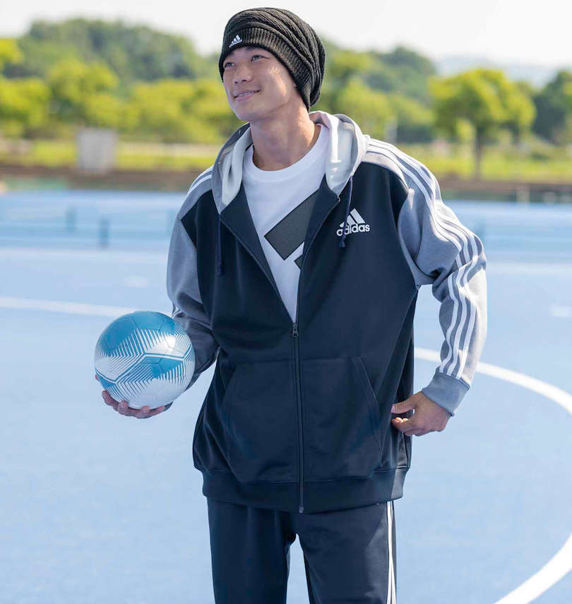 大きいサイズ メンズ adidas (アディダス) スウェットフルジップパーカー
                        