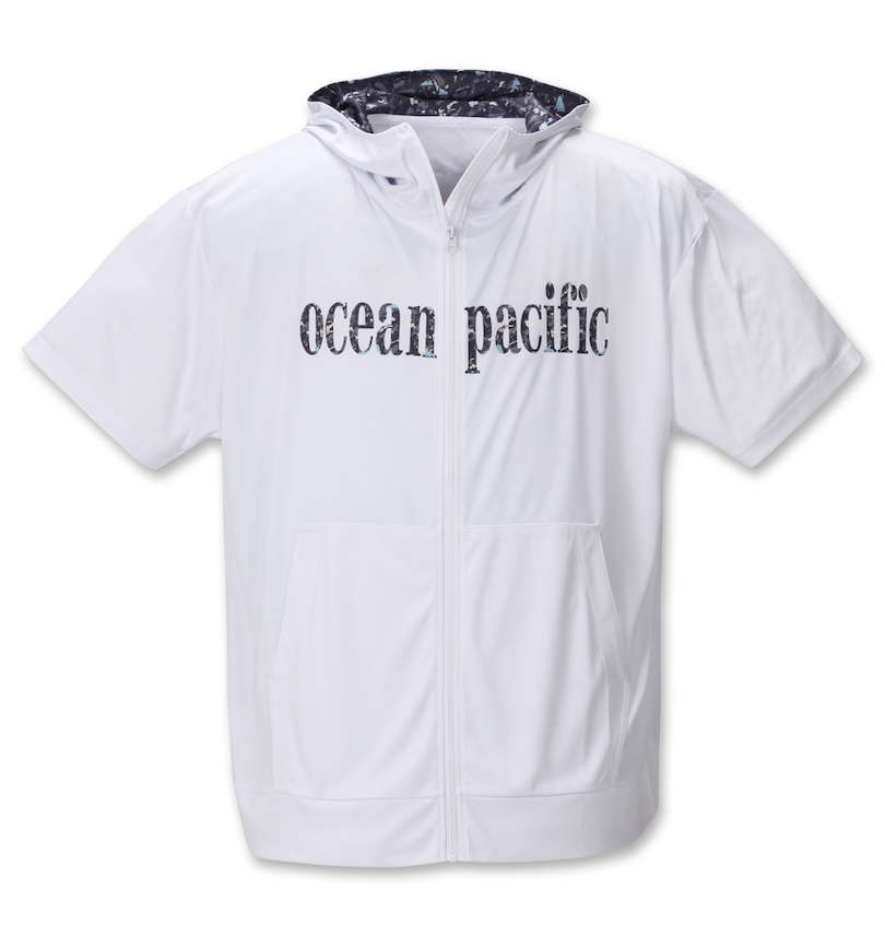 大きいサイズ メンズ OCEAN PACIFIC (オーシャンパシフィック) 半袖フルジップパーカーラッシュガード 