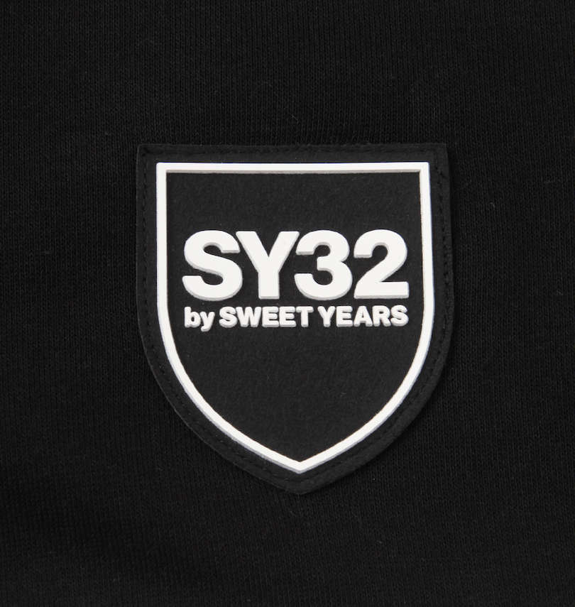 大きいサイズ メンズ SY32 by SWEET YEARS (エスワイサーティトゥバイスィートイヤーズ) エクスチェンジフルジップパーカー ラバーワッペン(胸)