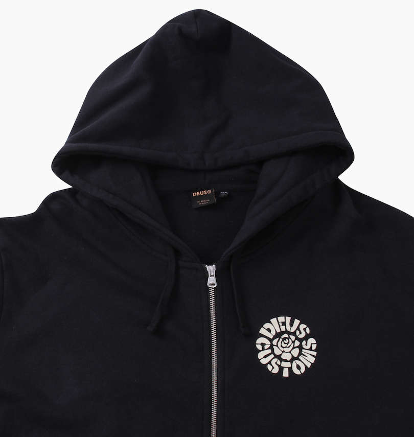 大きいサイズ メンズ DEUS EX MACHINA (デウス エクス マキナ) フルジップパーカー
                        フード調節ひも